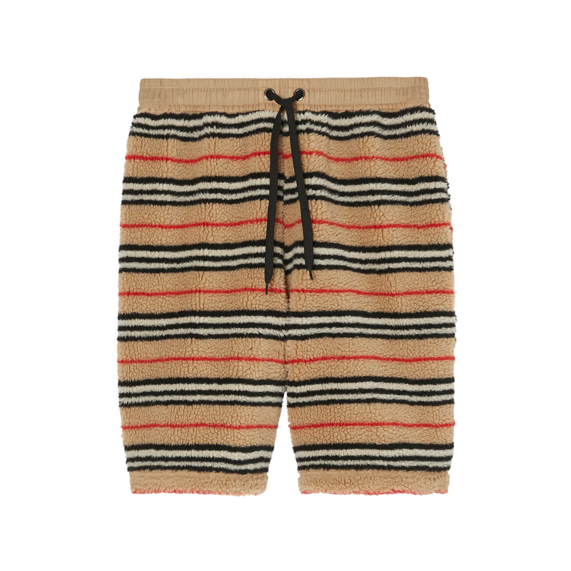 ARCHIVE BEIGE IP S Short à cordon de serrage molletonné à rayures iconiques