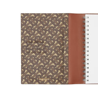 Couverture pour calepin en toile écologique Monogram - Brun Bride