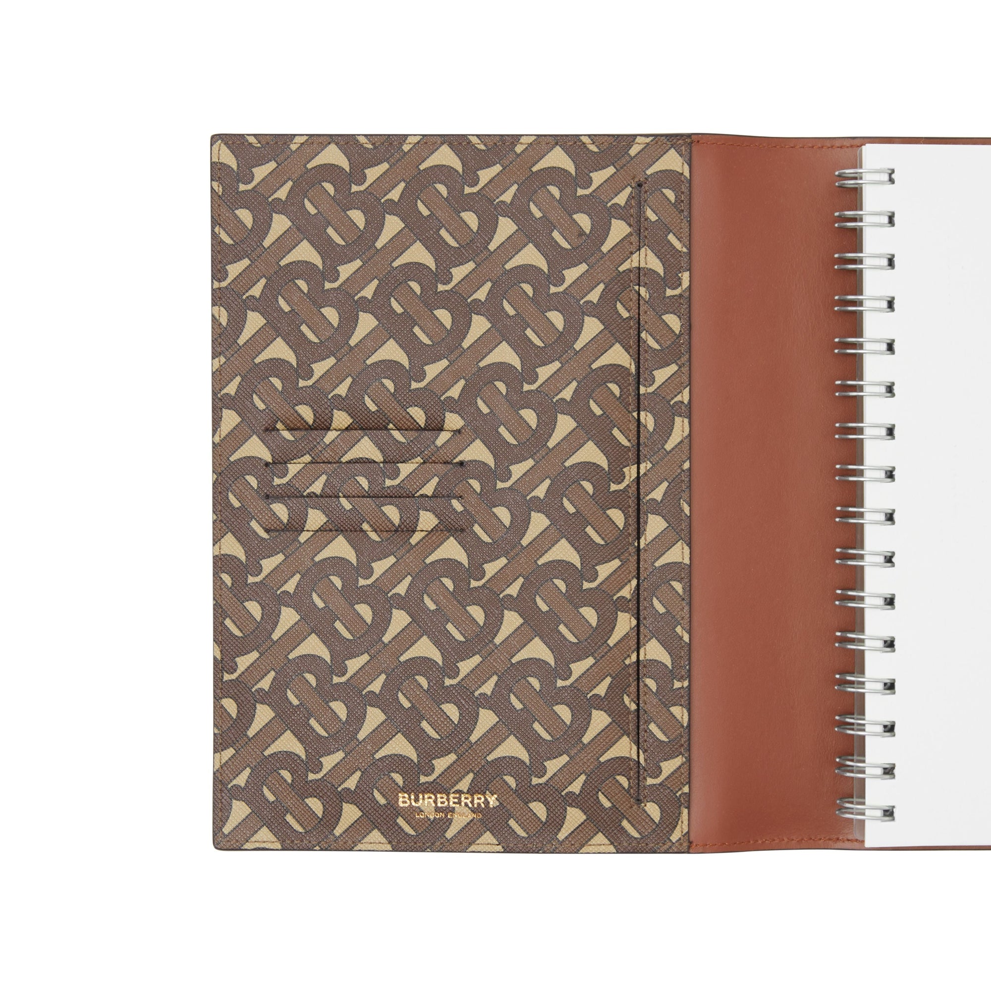 Couverture pour calepin en toile écologique Monogram - Brun Bride