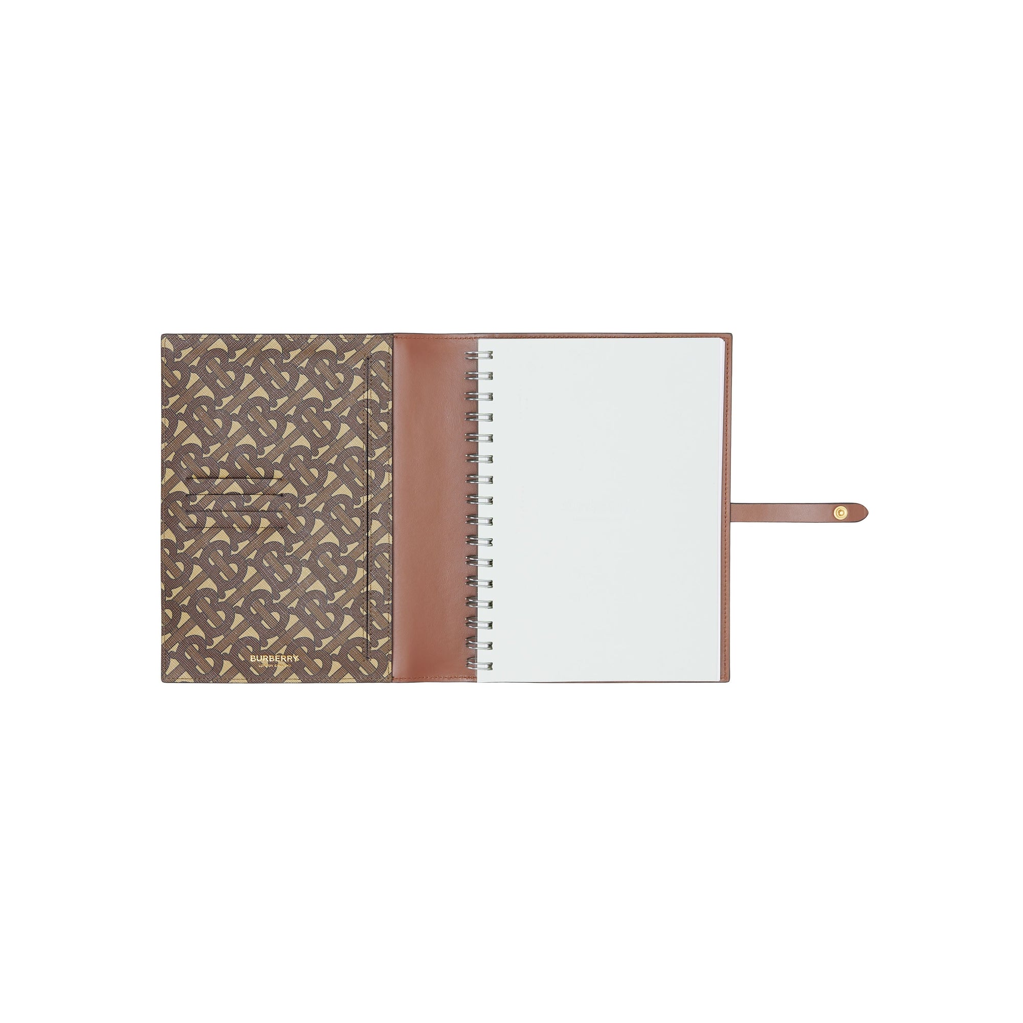 Couverture pour calepin en toile écologique Monogram - Brun Bride