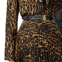 BLACK/LIGHT GOLD Ceinture en cuir Monogram