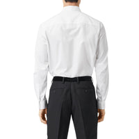OPTIC WHITE Chemise en popeline de coton avec nœud