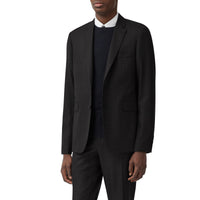 DARK GREY Costume slim en laine check Prince de Galles