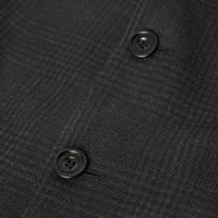 DARK GREY Costume slim en laine check Prince de Galles