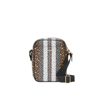 BRIDLE BROWN Sac à bandoulière en toile écologique rayé Monogram