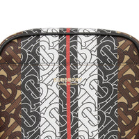 BRIDLE BROWN Sac à bandoulière en toile écologique rayé Monogram