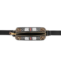 BRIDLE BROWN Sac à bandoulière en toile écologique rayé Monogram