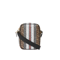 BRIDLE BROWN Sac à bandoulière en toile écologique rayé Monogram