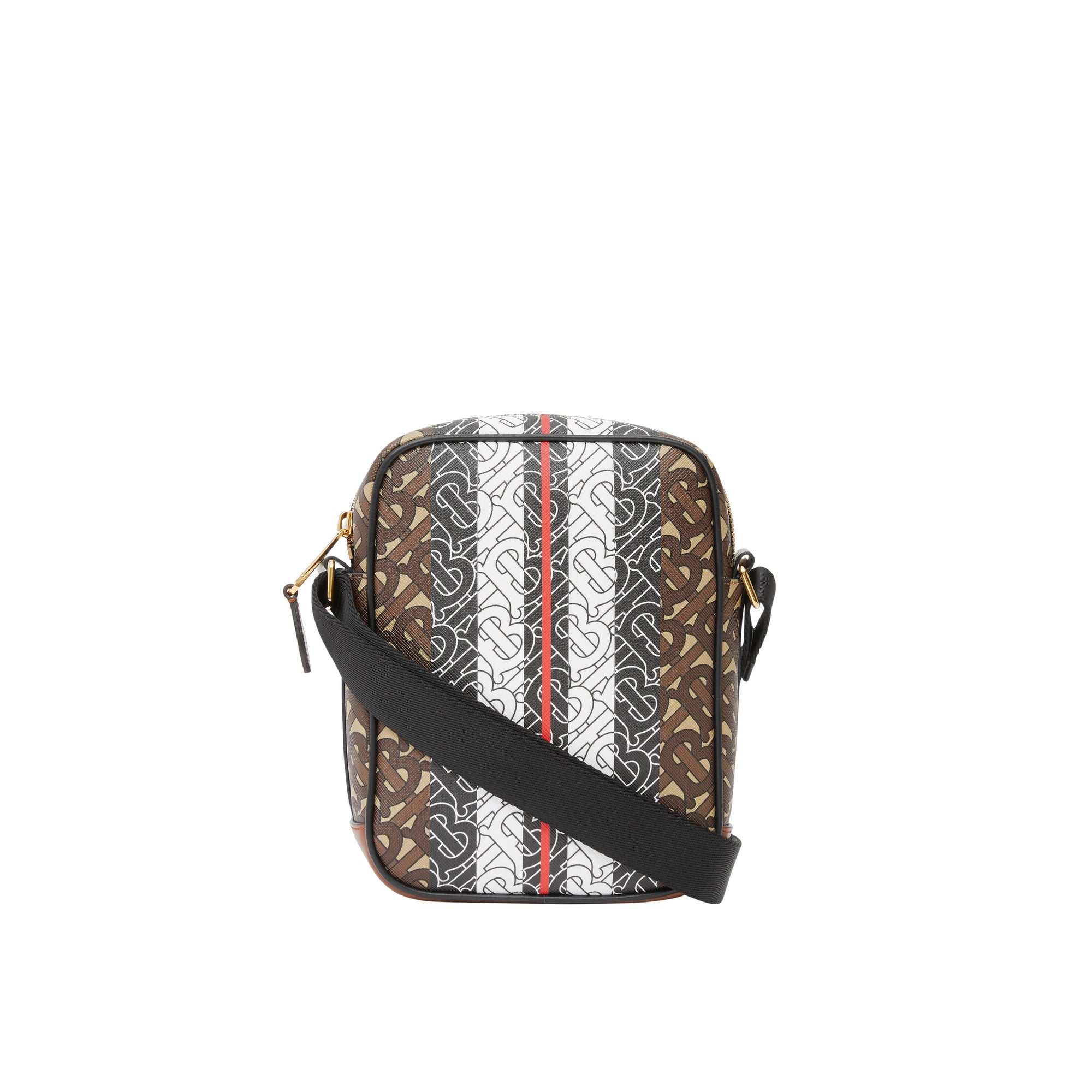 BRIDLE BROWN Sac à bandoulière en toile écologique rayé Monogram