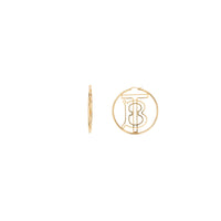 LIGHT GOLD Créoles Monogram plaquées or