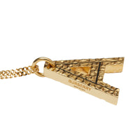 Collier plaqué or avec bijou alphabet « a » - Or clair