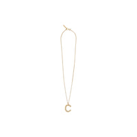 Collier plaqué or avec bijou alphabet « C » - Or Clair