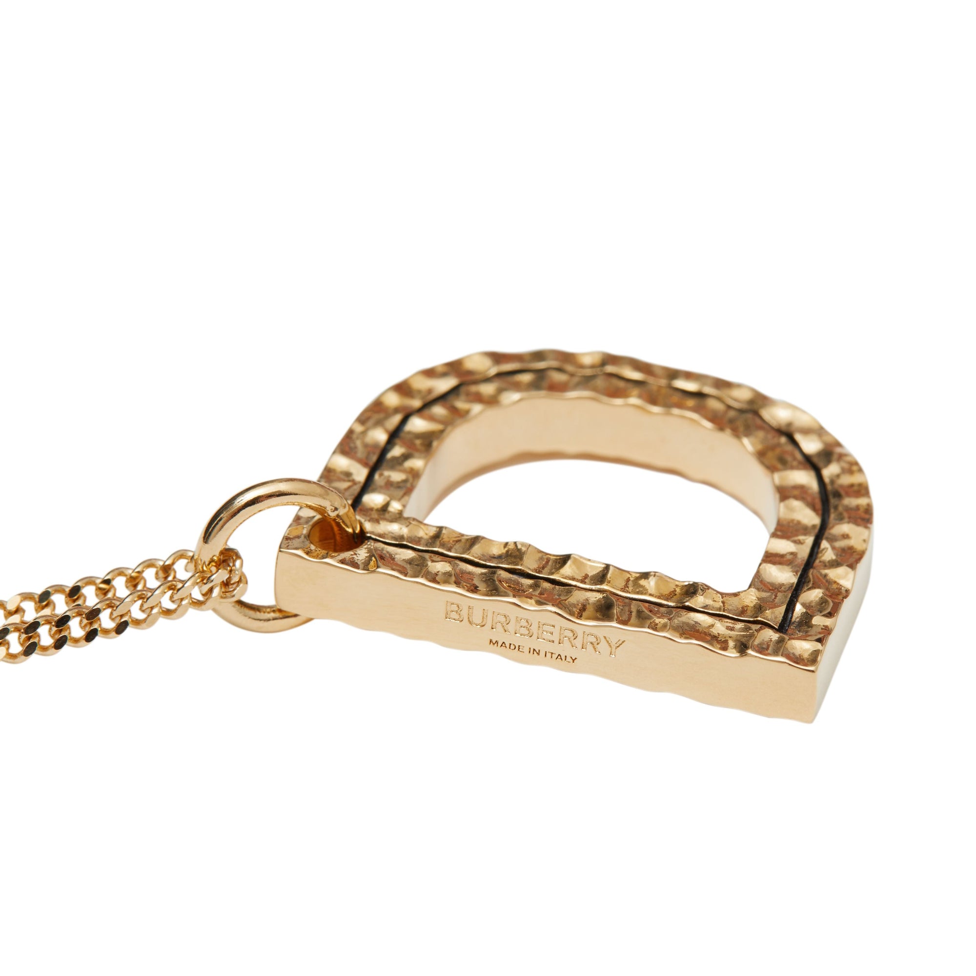 Collier plaqué or avec bijou alphabet « D » - Or Clair