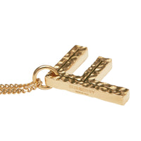 Collier plaqué or avec bijou alphabet « F » - Or Clair