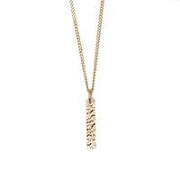 Collier plaqué or avec bijou alphabet « I » - Or Clair