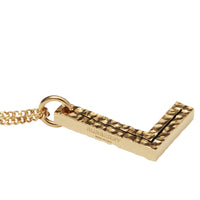 Collier plaqué or avec bijou alphabet « l » - Or clair