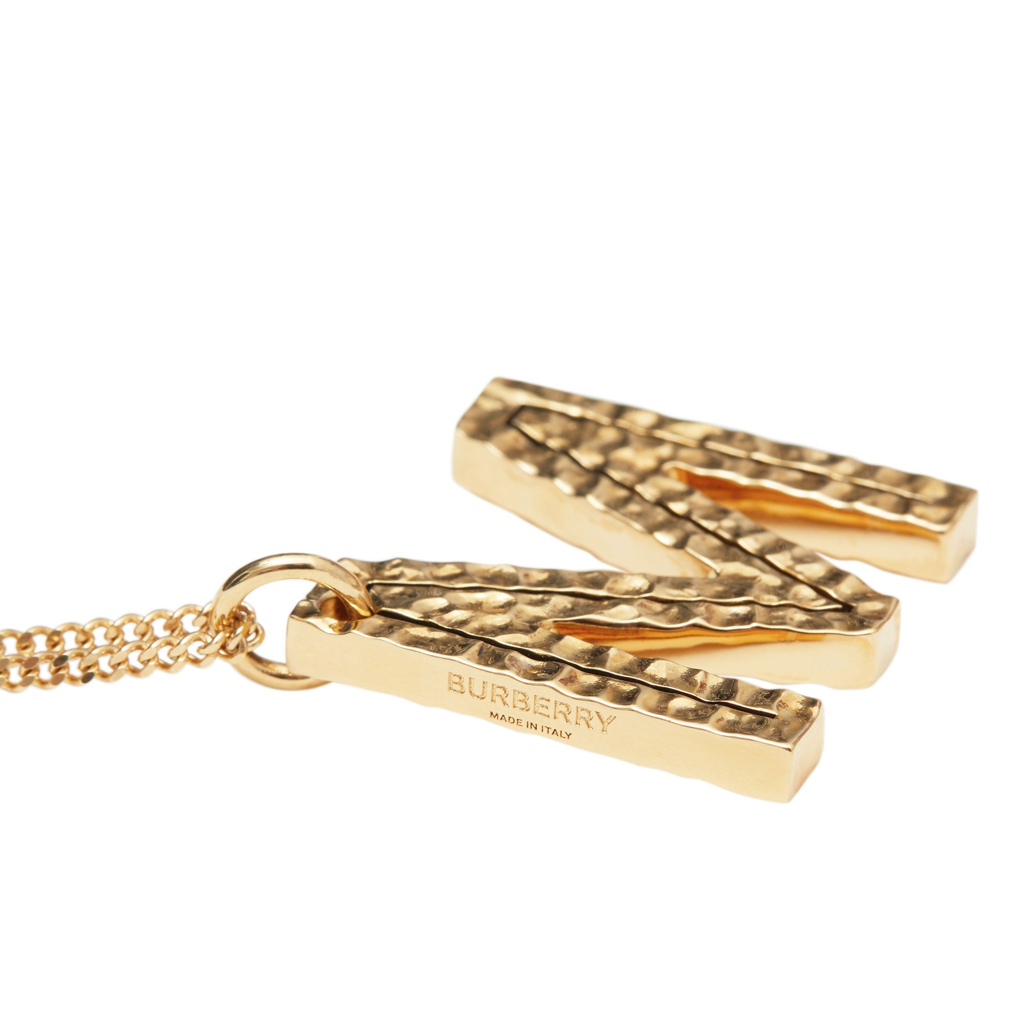 Collier plaqué or avec bijou alphabet « M » - Or Clair