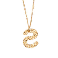Collier plaqué or avec bijou alphabet « s » - Or clair