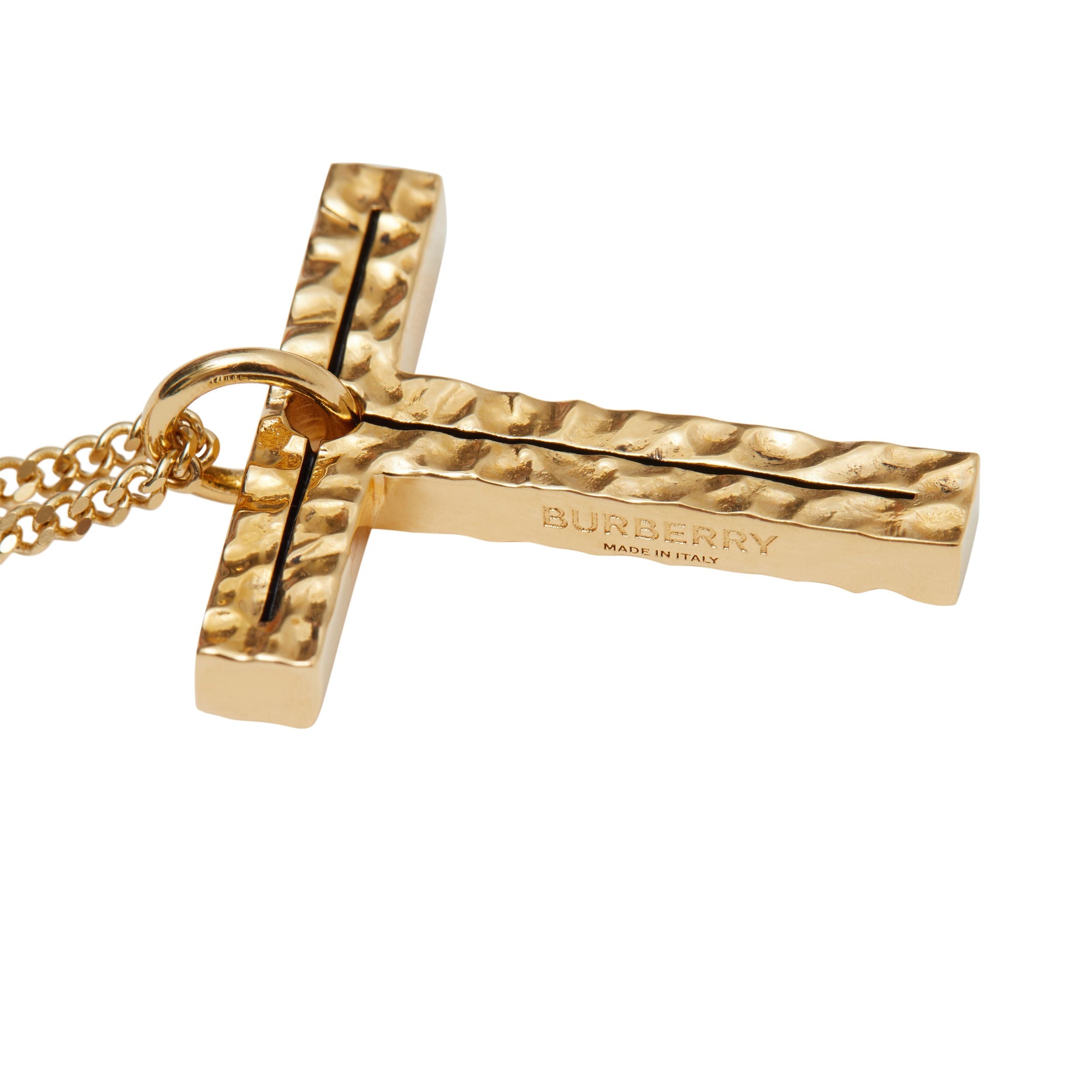 Collier plaqué or avec bijou alphabet « T » - Or Clair