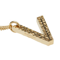 Collier plaqué or avec bijou alphabet « V » - Or Clair