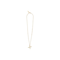Collier plaqué or avec bijou alphabet « X » - Or Clair