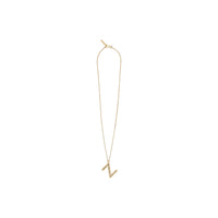 Collier plaqué or avec bijou alphabet « Z » - Or Clair