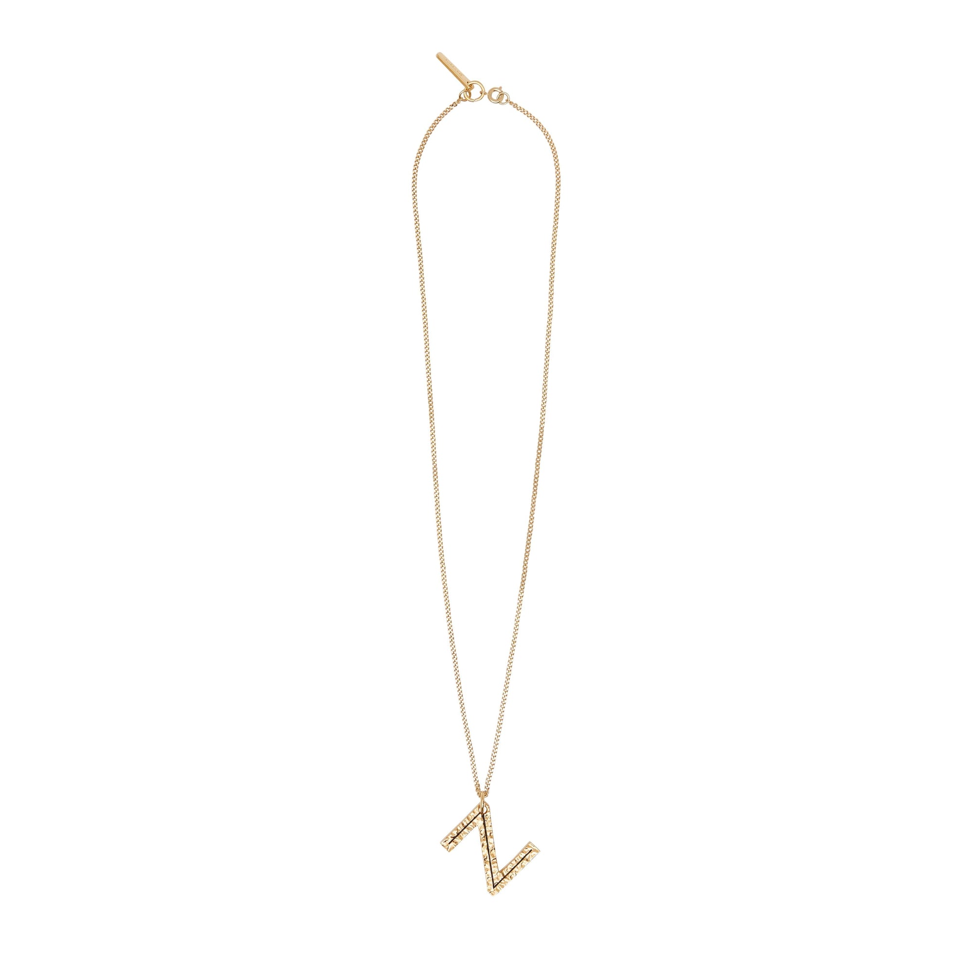 LIGHT GOLD Collier plaqué or avec bijou alphabet « Z »