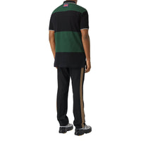 BLACK Pantalon de costume classique en laine à bandes latérales