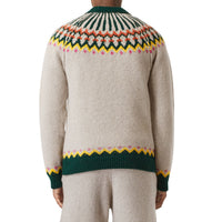 SESAME Pull en laine à motif Fair Isle