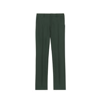 Pantalon de costume classique en laine et mohair - Vert forêt sombre