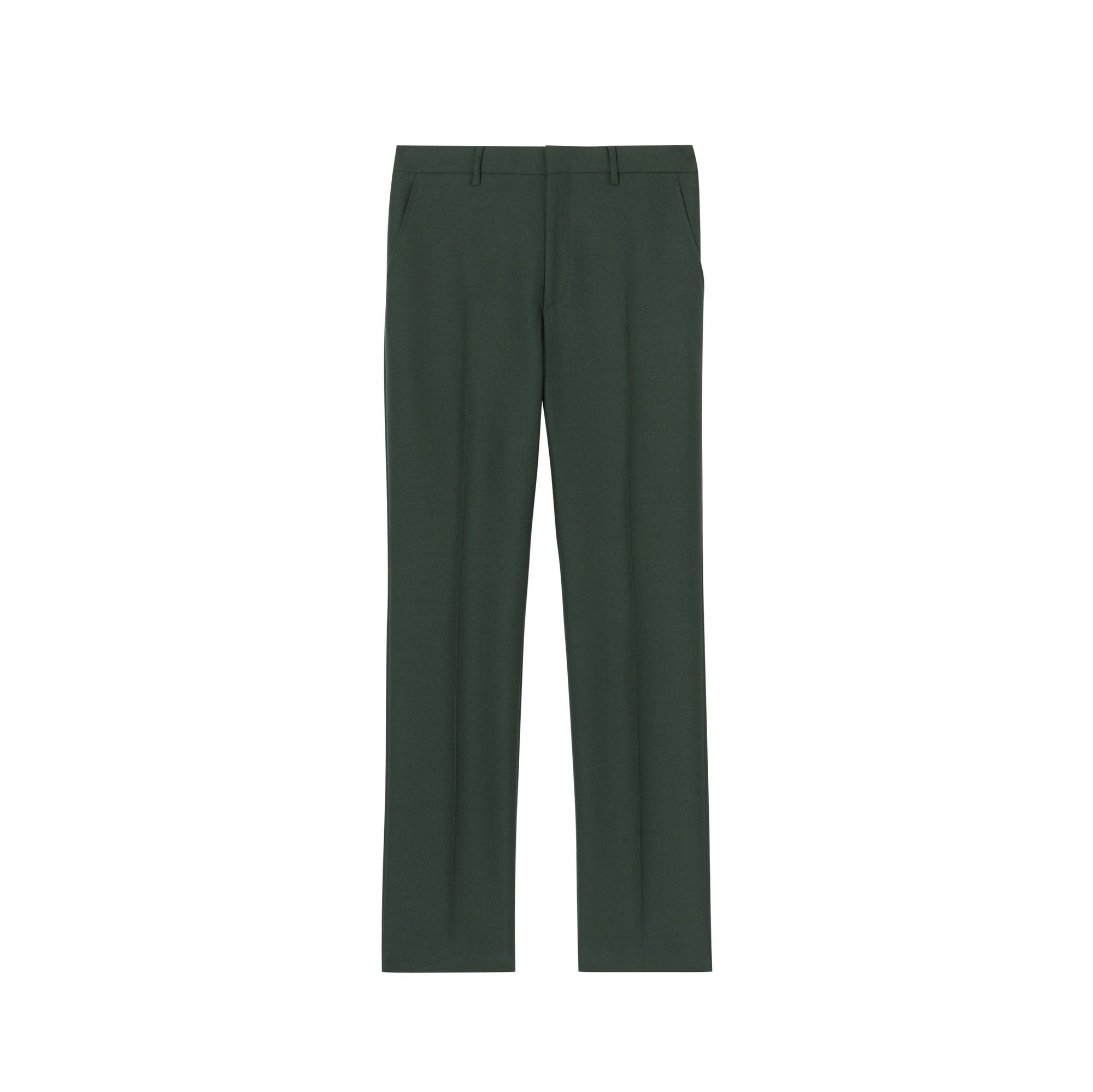 Pantalon de costume classique en laine et mohair - Vert forêt sombre