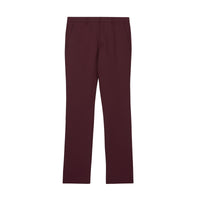 DEEP BURGUNDY Pantalon de costume classique en laine et mohair