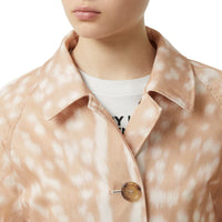 Caban en nylon à imprimé daim - Fauve doux