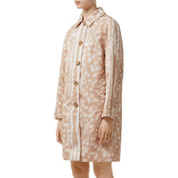 Caban en nylon à imprimé daim - Fauve doux