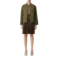 OLIVE Veste matelassée avec logo en jacquard