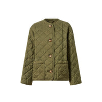 OLIVE Veste matelassée avec logo en jacquard