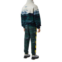 Veste en molleton à imprimé marin avec gilet intérieur amovible - Bleu canard intense