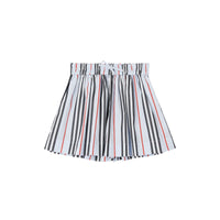 PALE BLUE STRIPE Short en popeline de coton à rayures iconiques