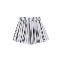 PALE BLUE STRIPE Short en popeline de coton à rayures iconiques