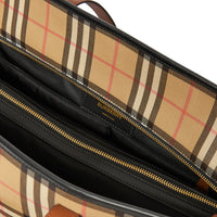 ARCHIVE BEIGE Sac à langer en toile écologique Vintage check