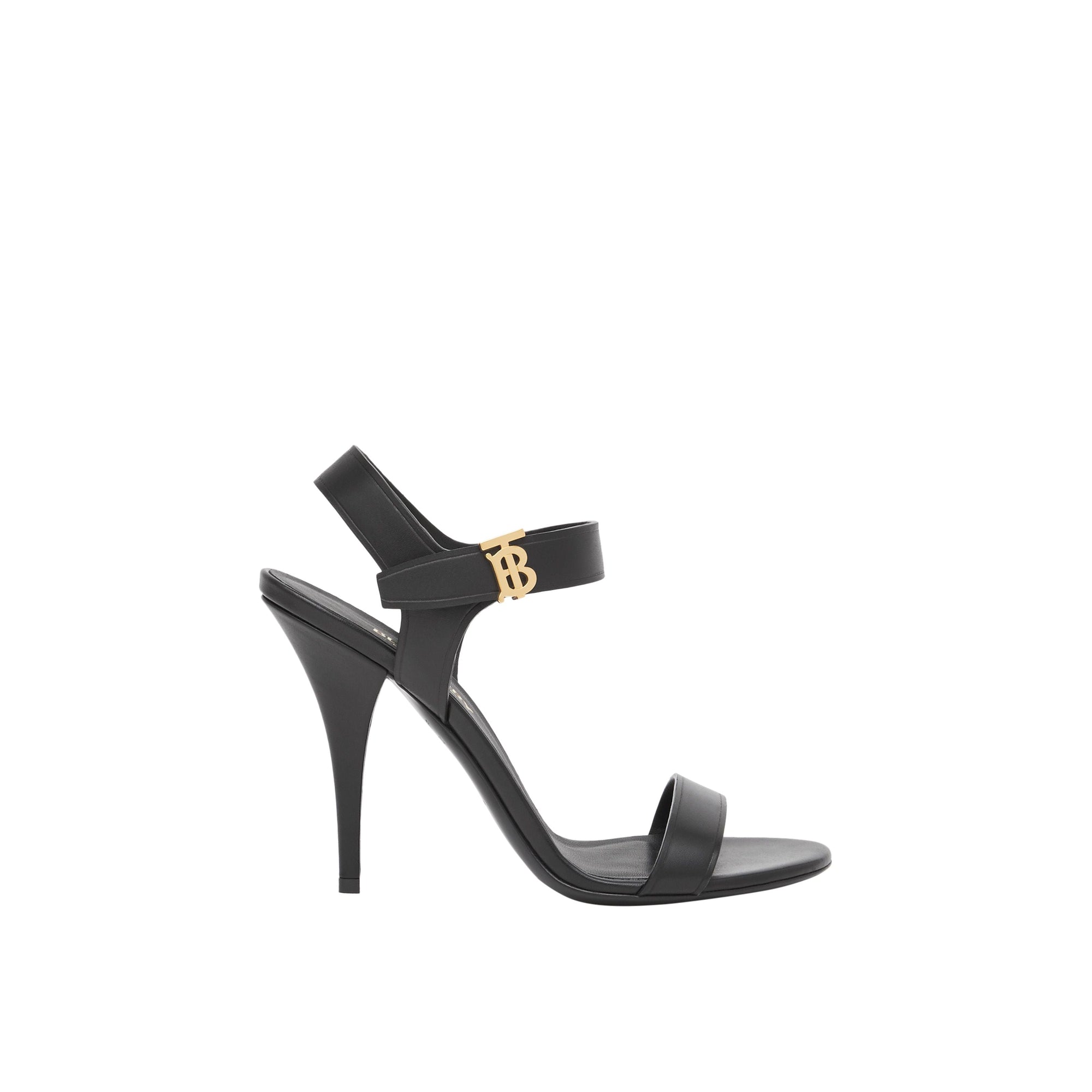 BLACK Sandales en cuir Monogram