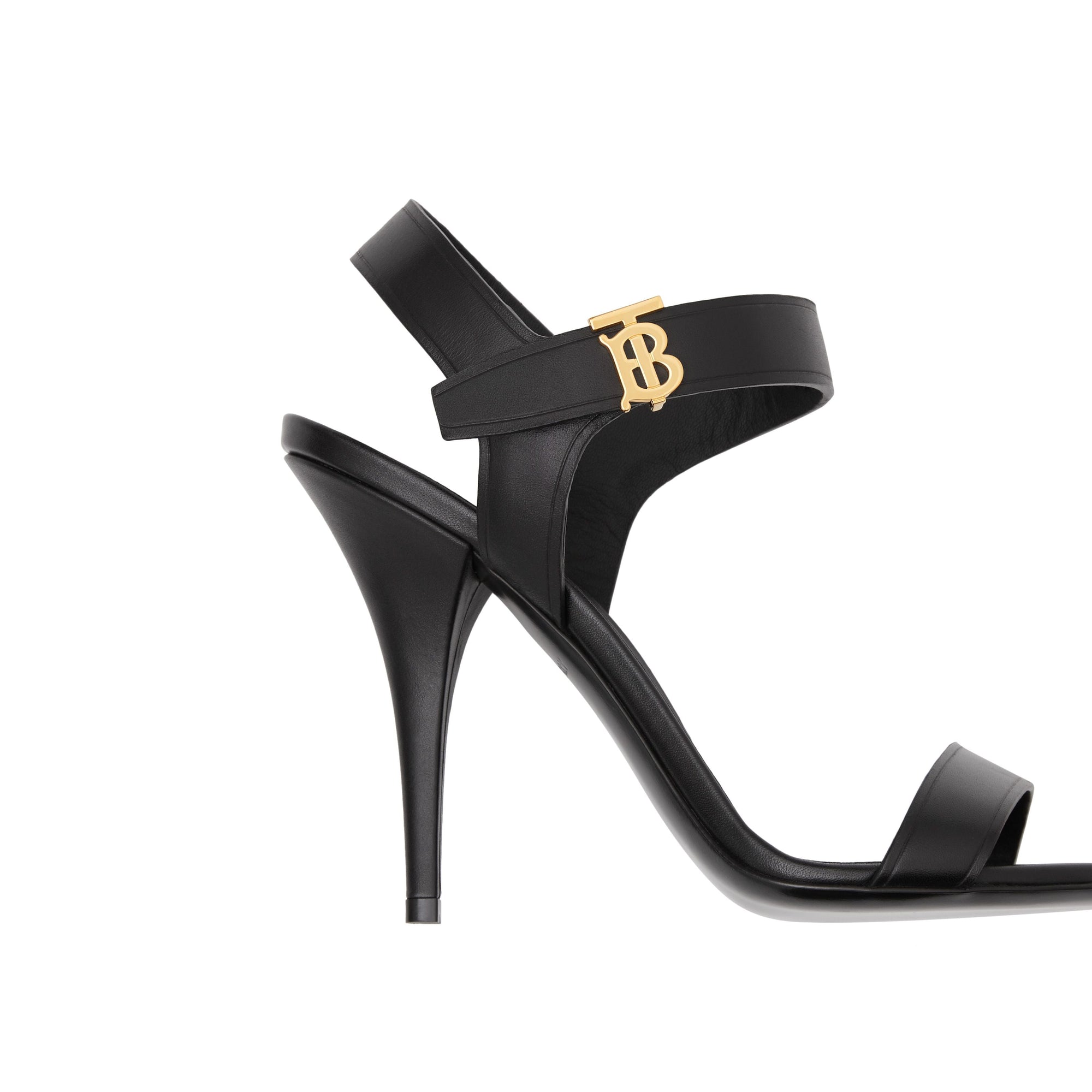 BLACK Sandales en cuir Monogram