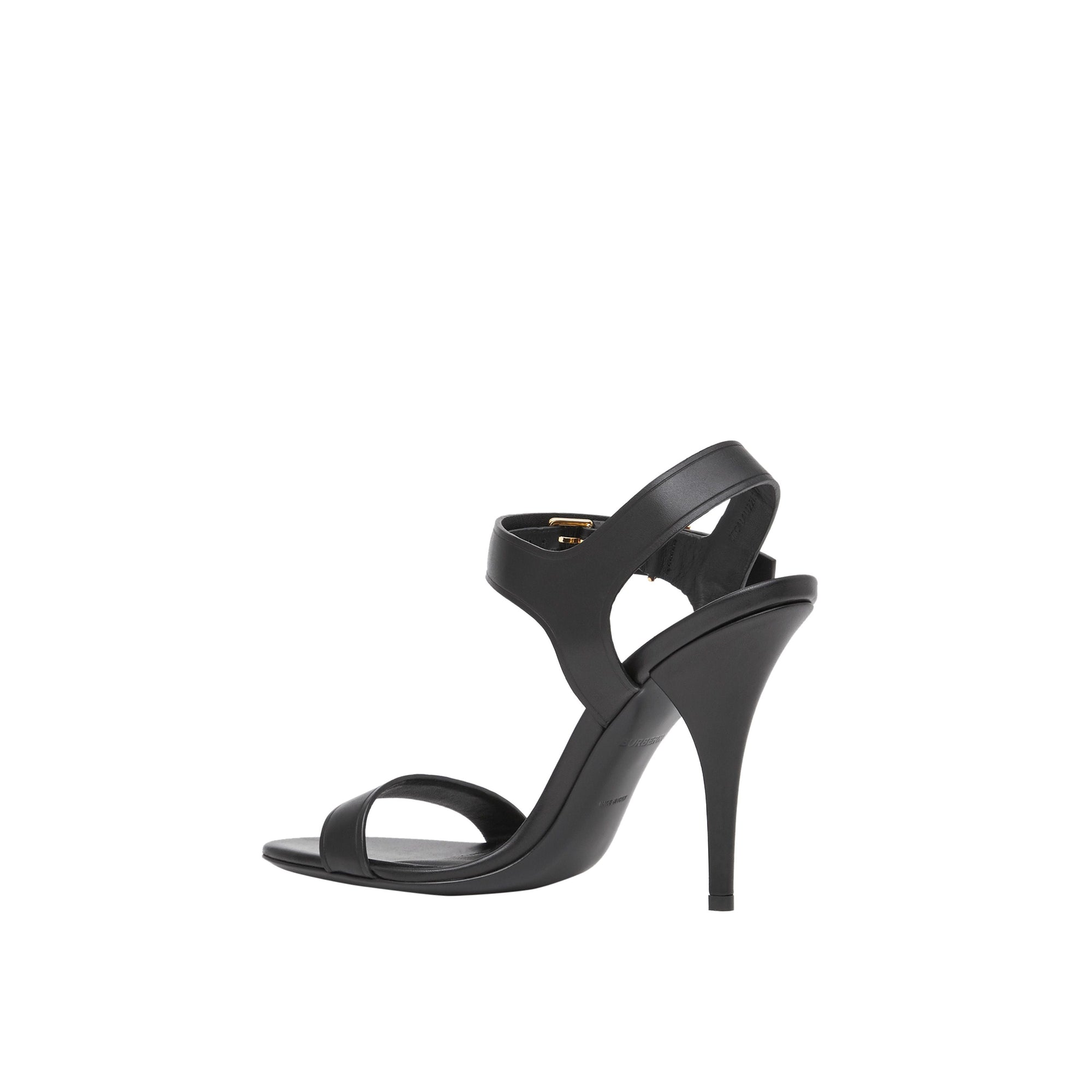 BLACK Sandales en cuir Monogram