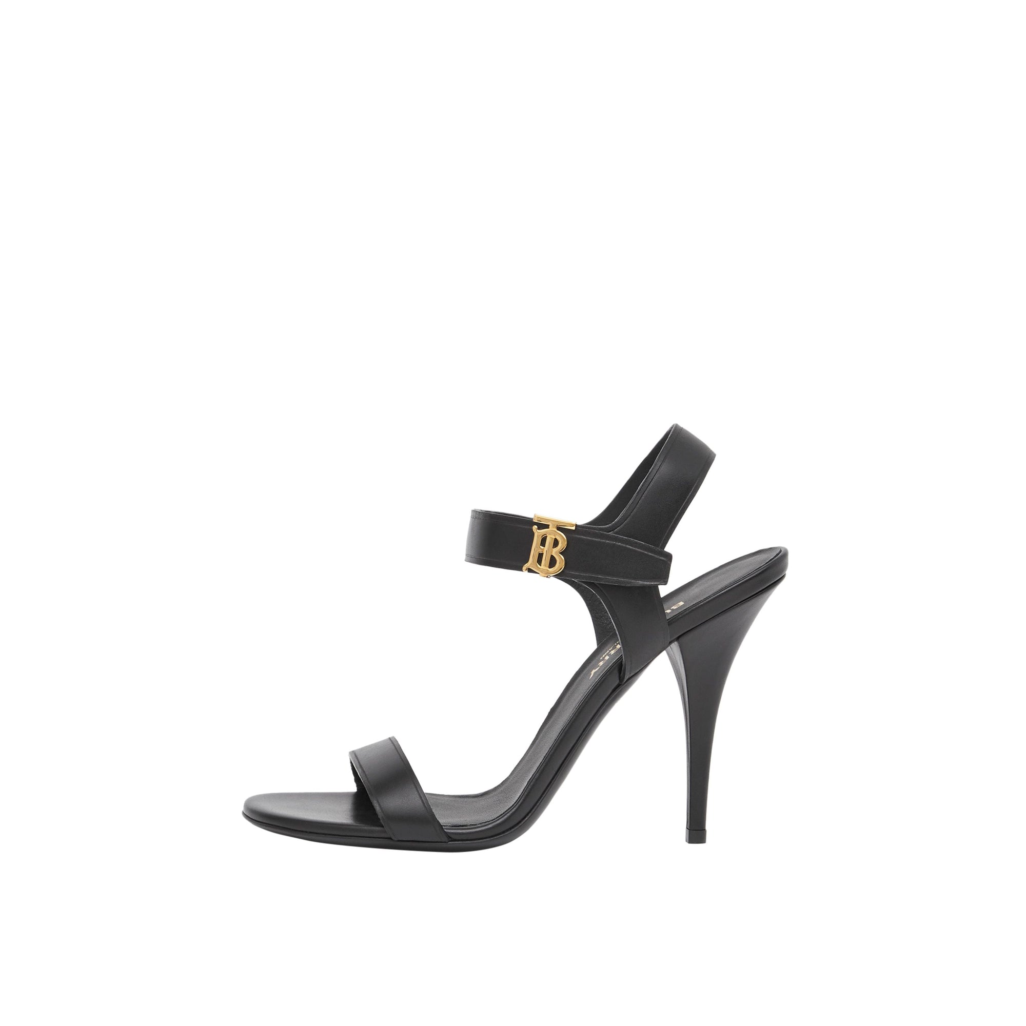 BLACK Sandales en cuir Monogram