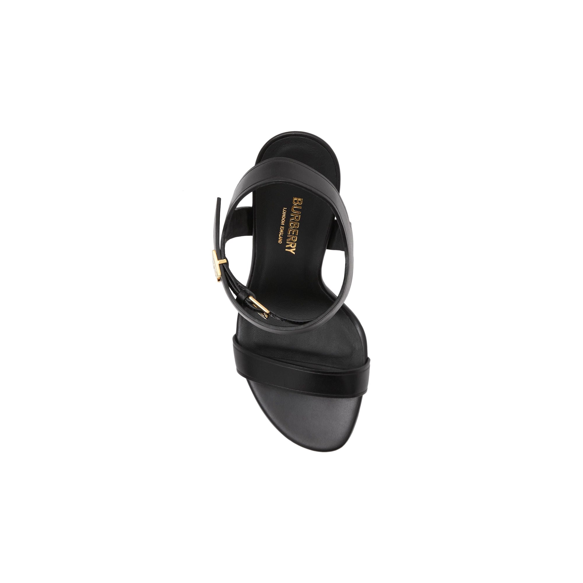 BLACK Sandales en cuir Monogram