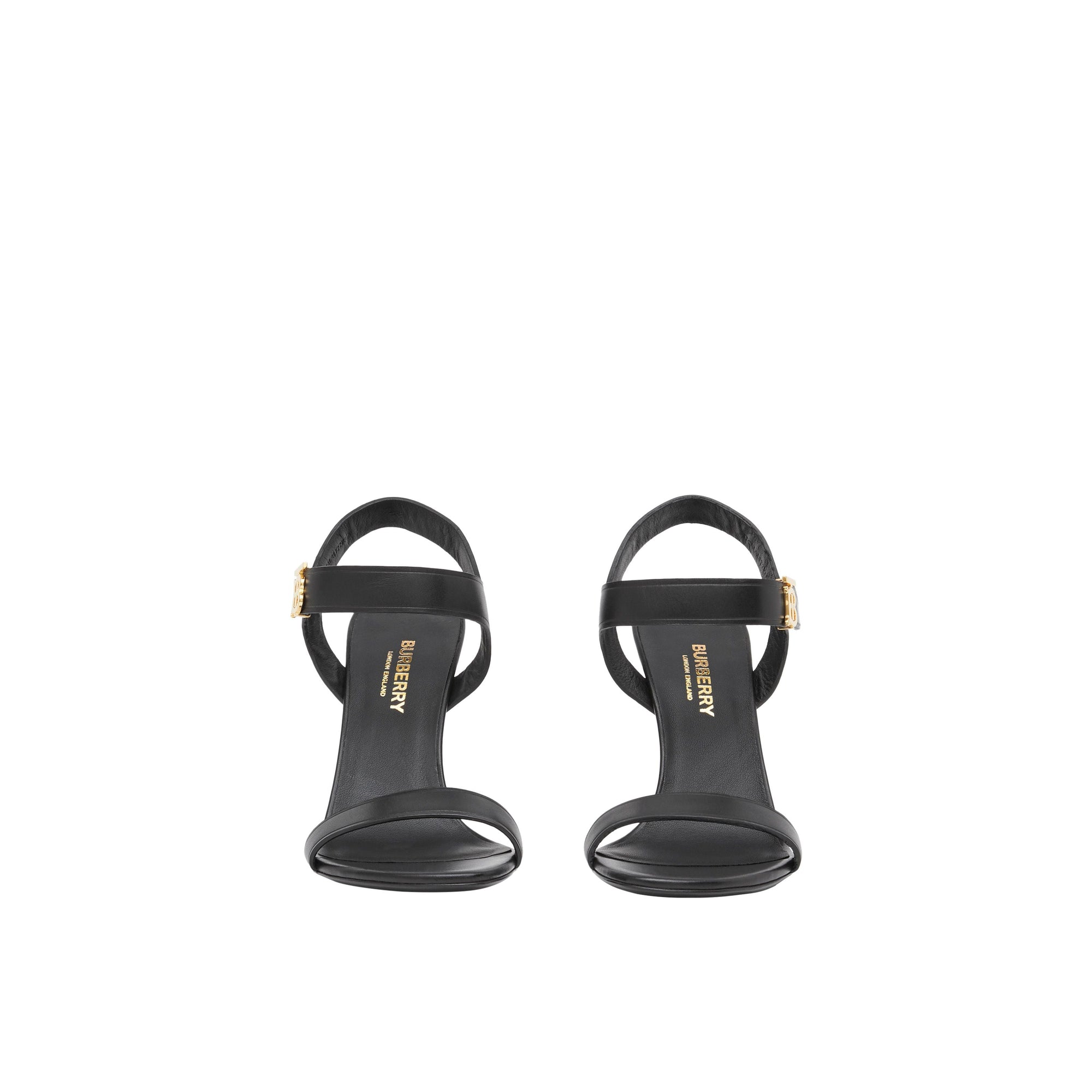 BLACK Sandales en cuir Monogram
