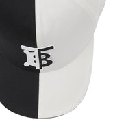 BLACK/WHITE Casquette de baseball en coton bicolore Monogram