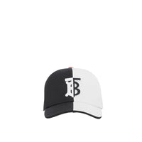 BLACK/WHITE Casquette de baseball en coton bicolore Monogram