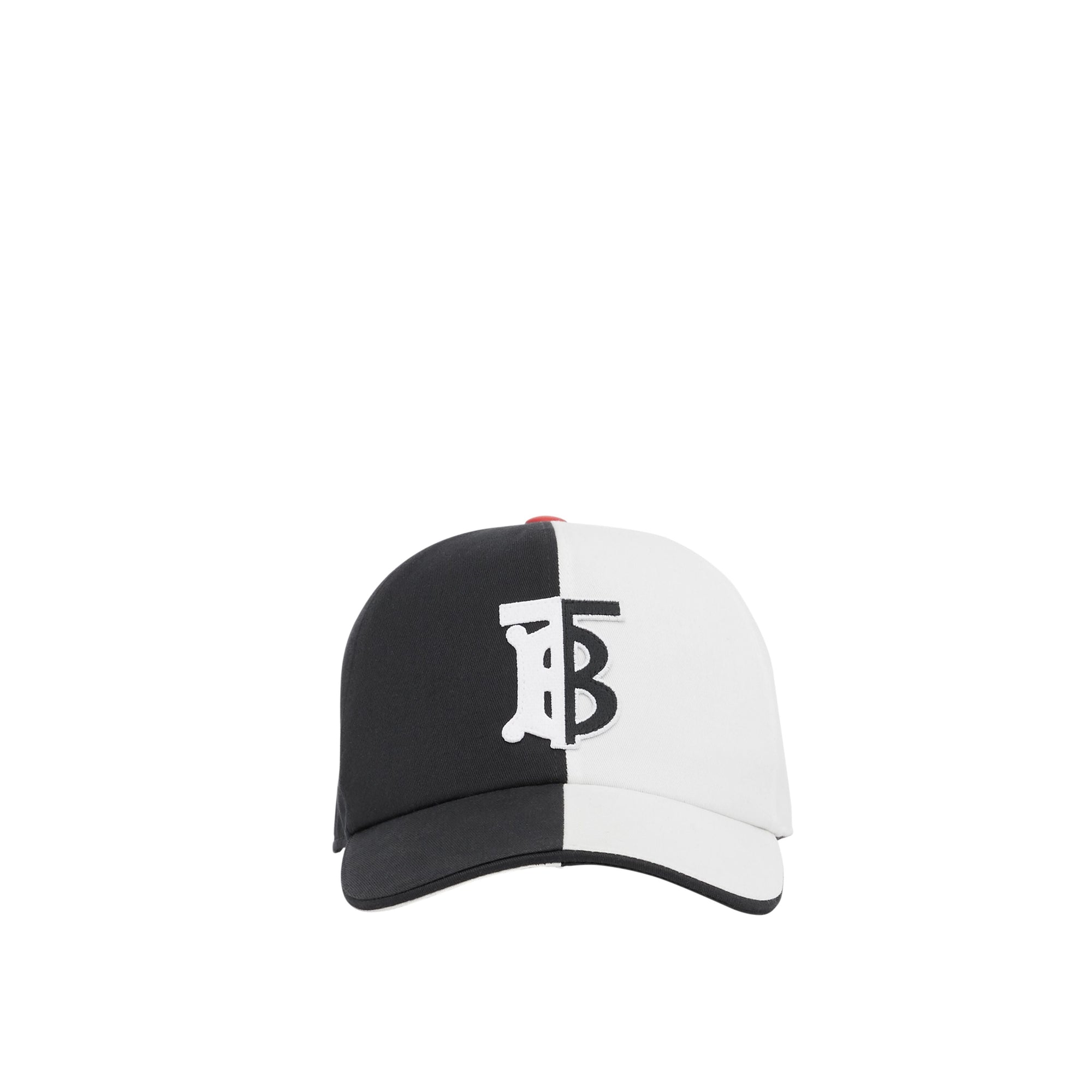 BLACK/WHITE Casquette de baseball en coton bicolore Monogram