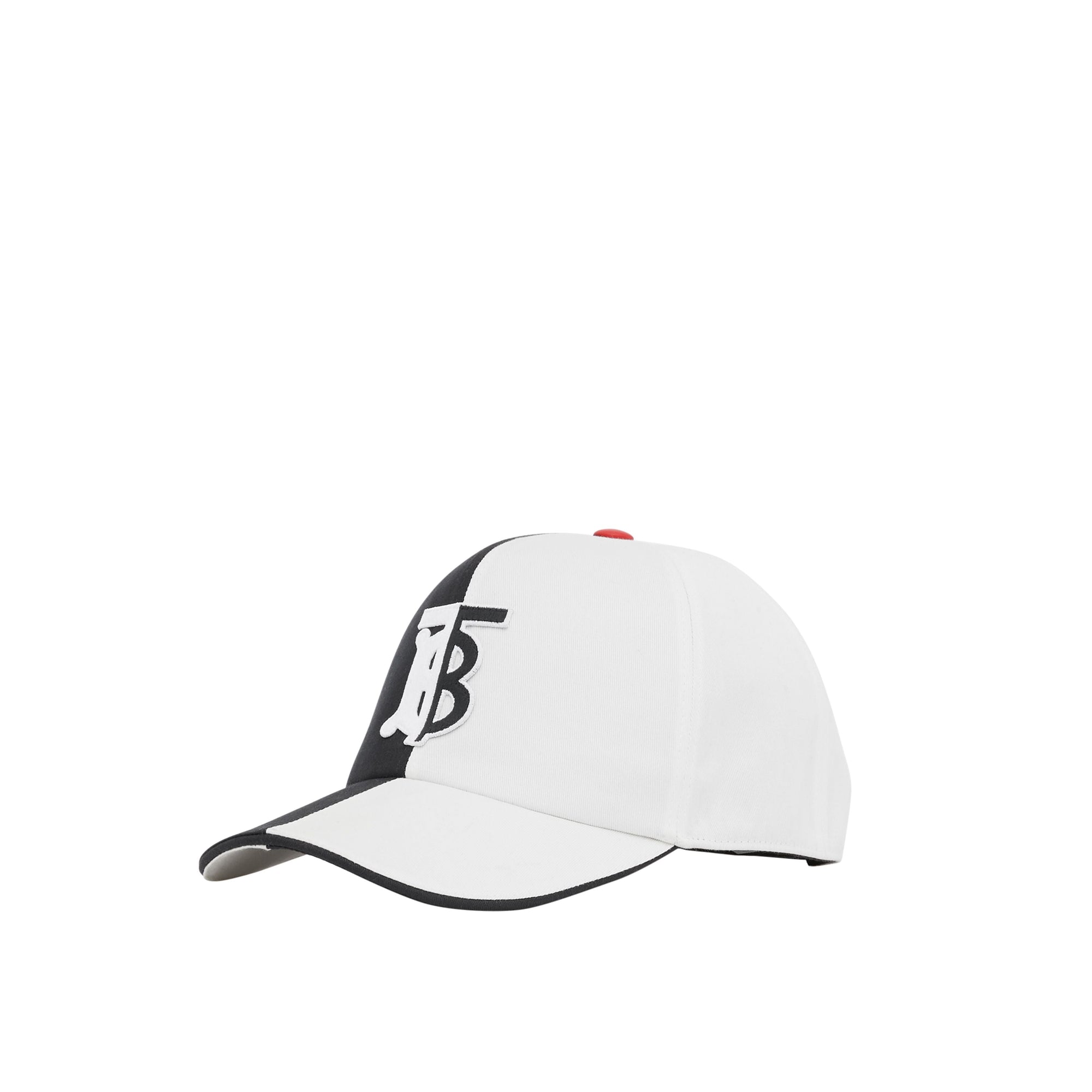 BLACK/WHITE Casquette de baseball en coton bicolore Monogram